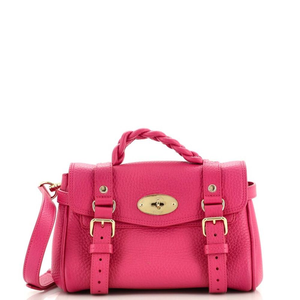 Mulberry Alexa Satchel NM Grainy Leather Mini Pink
